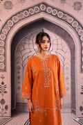 Embroidered 2Pc Lawn Unstitched Summer Dress