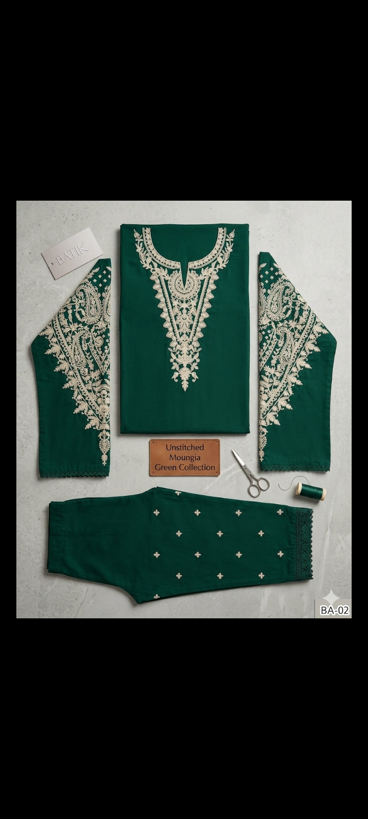 LAWN EMBROIDERED 2pc (zinc)