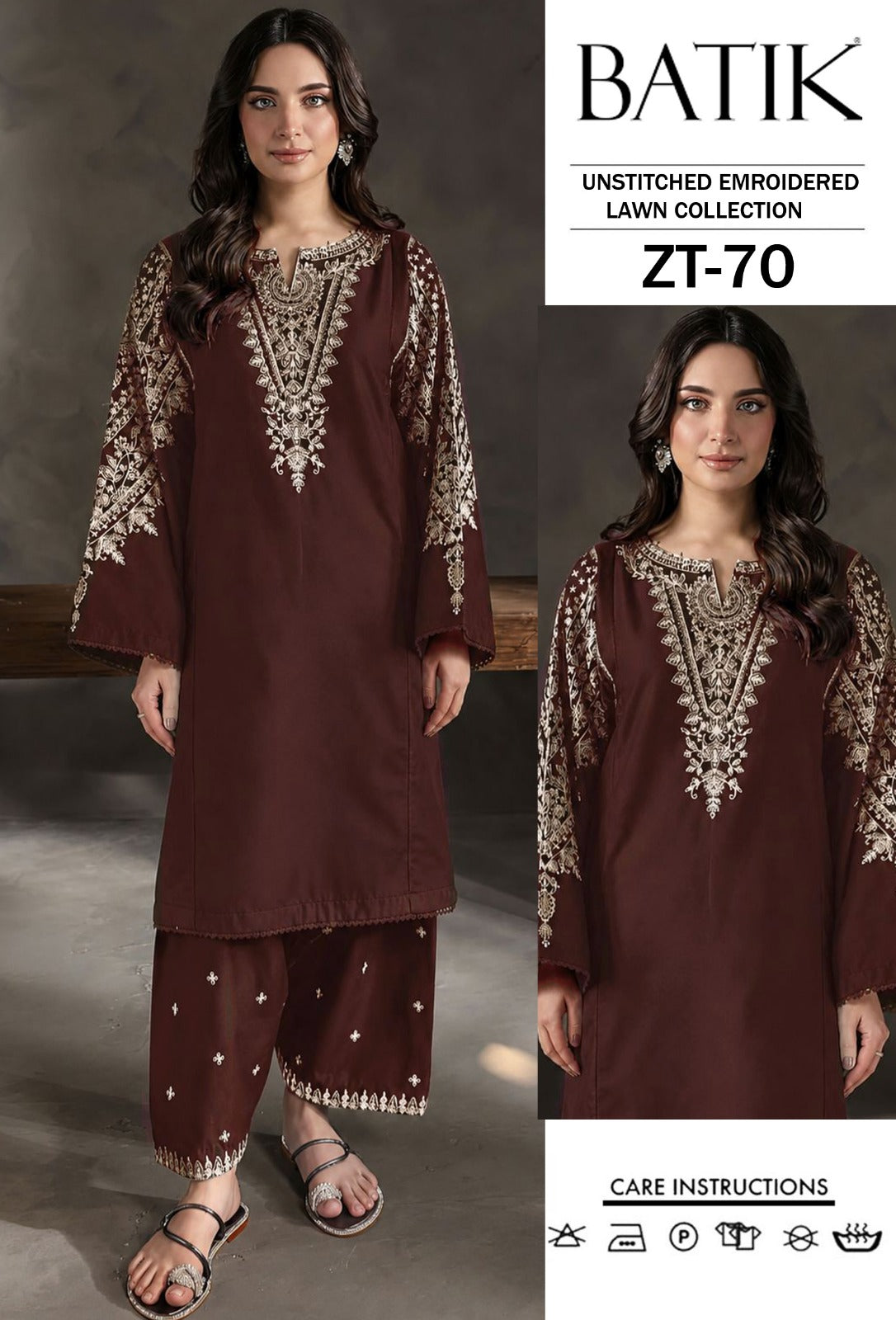 LAWN EMBROIDERED 2pc