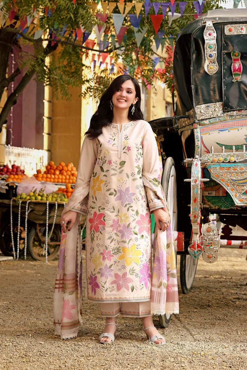 (unstitched) Embroidered lawn Three Piece SP-713