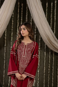 Ready to wear 2Pc embroidered lawn dress (unstitched)