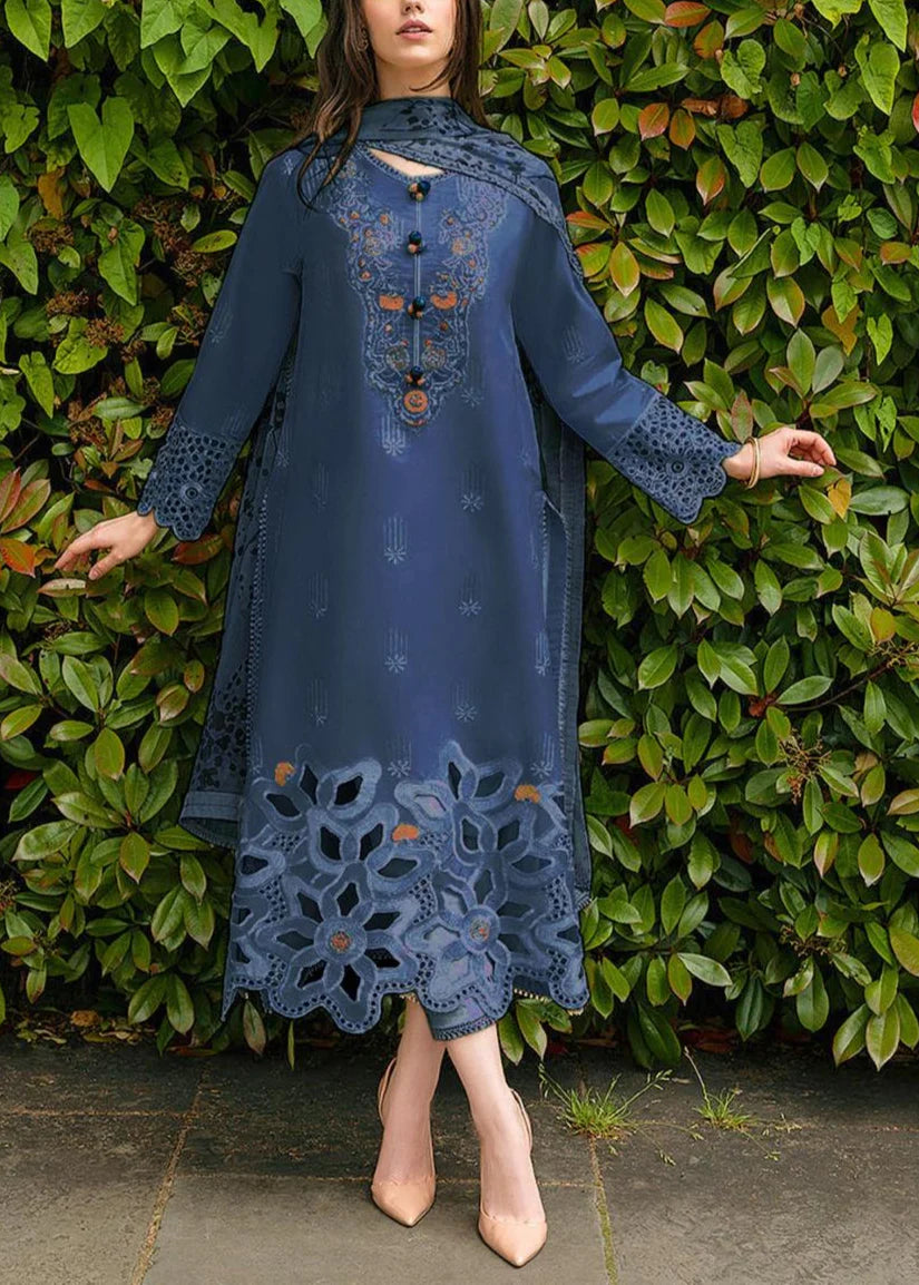 (unstitched) Embroidered lawn Three Piece SP-711